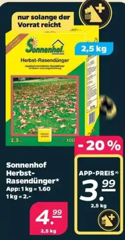 Netto Sonnenhof Herbst-Rasendünger Angebot