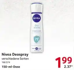 Selgros Nivea Deospray Angebot
