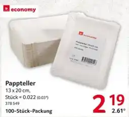 Selgros economy Pappteller Angebot