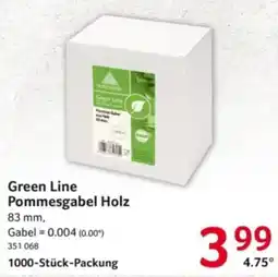 Selgros Green Line Pommesgabel Holz Angebot