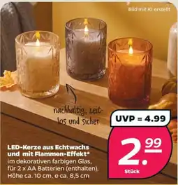 Netto LED-Kerze aus Echtwachs und mit Flammen-Effekt* Angebot