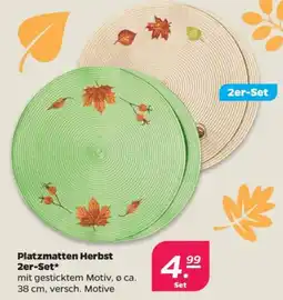 Netto Platzmatten Herbst Angebot