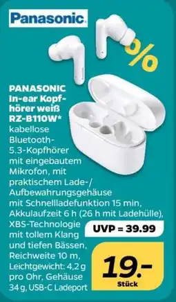 Netto Panasonic In-ear Kopfhörer weiß Angebot