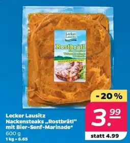 Netto Lecker Lausitz Nackensteaks „Rostbrätl“ Angebot