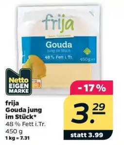 Netto frija Gouda jung im Stück Angebot