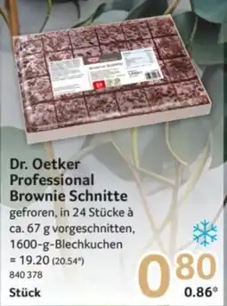 Selgros Dr. Oetker Professional Brownie Schnitte Angebot