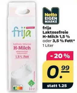 Netto frija Laktosefreie H-Milch Angebot
