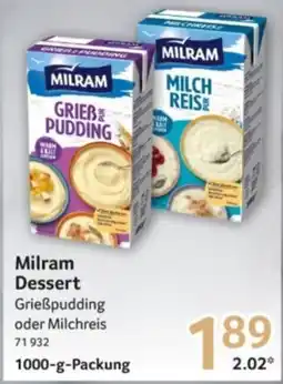 Selgros Milram Dessert Grießpudding oder Milchreis Angebot