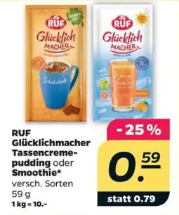 Netto RUF Glücklichmacher Tassencreme-pudding oder Smoothie* Angebot