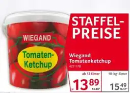 Selgros Wiegand Tomatenketchup Angebot