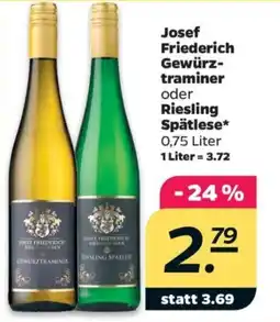 Netto Josef Friedrich Gewürztraminer oder Riesling Spätlese Angebot