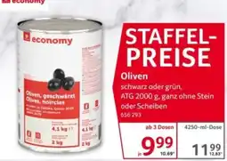 Selgros economy Oliven, geschwärzt Angebot