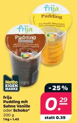 Netto frija Pudding Angebot