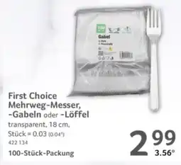 Selgros First Choice Mehrweg-Messer, -Gabeln oder -Löffel Angebot