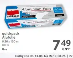 Selgros quickpack Alufolie Angebot
