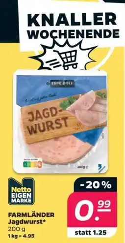 Netto FARMLÄNDER Jagdwurst* Angebot