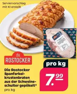 Netto die ROSTOCKER Spanferkelkrustenbraten Angebot