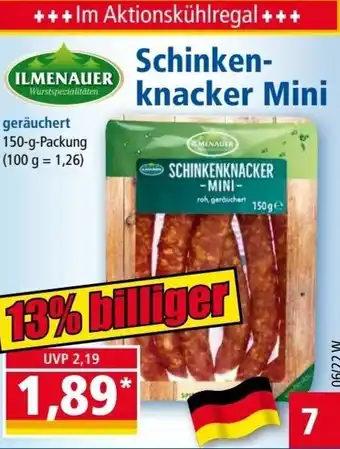 Norma Ilmenauer Schinkenknacker Mini 150g Angebot