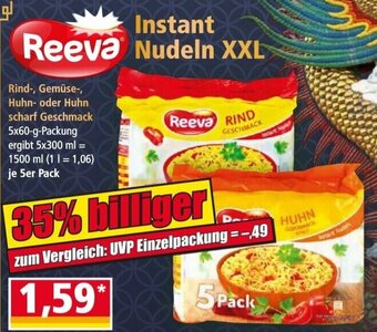 Norma Reeva Instant Nudeln XXL Angebot