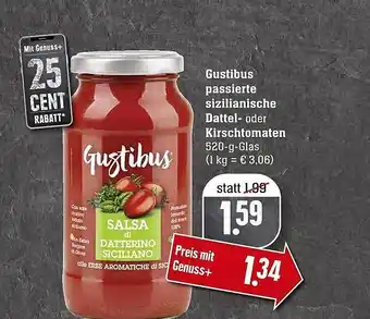 Scheck-in-Center Gustibus passierte sizilianische Dattel Angebot