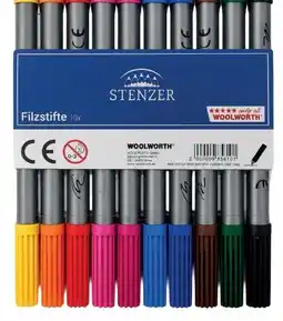 Woolworth Stenzer Doppelfasermaler Angebot