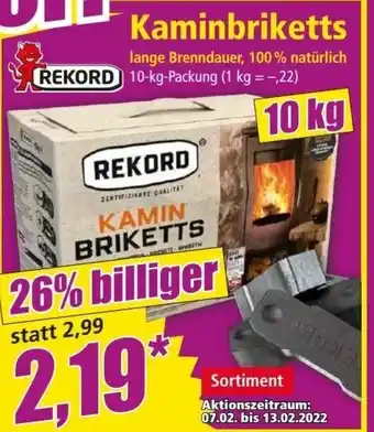 Norma Kaminbriketts 10kg Angebot