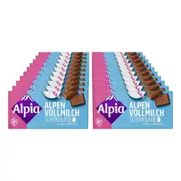 Netto Marken-Discount Alpia Tafelschokolade Alpenvollmilch 100 g, 20er Pack Angebot