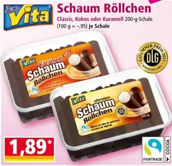 Norma Vita Schaum Röllchen 200g Angebot