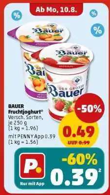 PENNY Bauer Fruchtjoghurt Angebot
