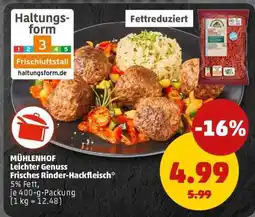 PENNY MÜHLENHOF Leichter Genuss Frisches Rinder-Hackfleisch Angebot