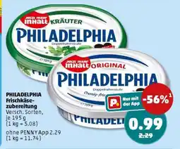 PENNY PHILADELPHIA Frischkäsezubereitung Angebot