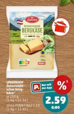PENNY LINDENHOF Österreichischer Bergkäse Angebot