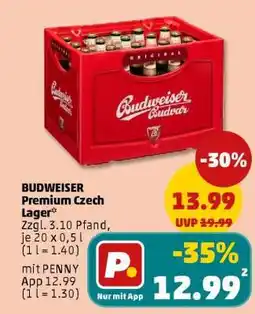 PENNY Budweiser Premium Czech Lager Angebot