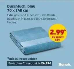 PENNY Duschtuch, blau 70 x 140 cm Angebot