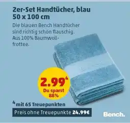 PENNY 2er-Set Handtücher, blau 50 x 100 cm Angebot