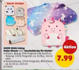 PENNY HOME IDEAS Living Deko-Kissen oder Kuscheldecke für Kinder Angebot