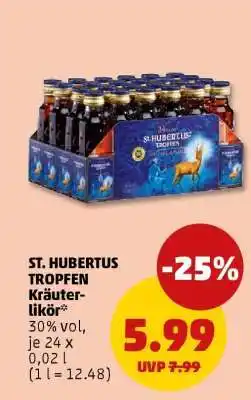 PENNY St. Hubertus Tropfen Kräuterlikör Angebot