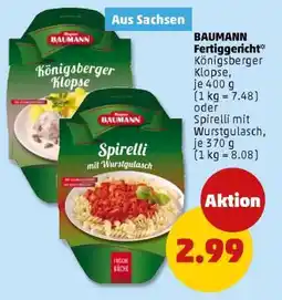 PENNY BAUMANN Fertiggericht Angebot