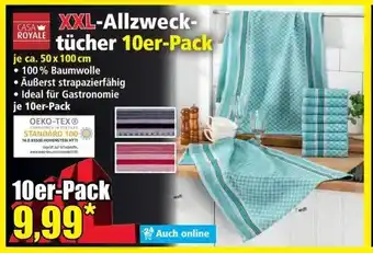 Norma XXL Allzwecktücher 10er Pack Angebot