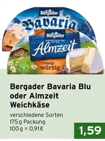 CAP Markt Bergader Bavaria blu oder Almzeit Weichkäse 175g Angebot