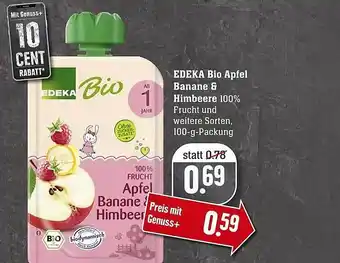 Scheck-in-Center EDEKA Bio Apfel Banane & Himbeere Angebot