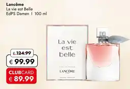 Travel Free Lancôme la vie est belle Angebot