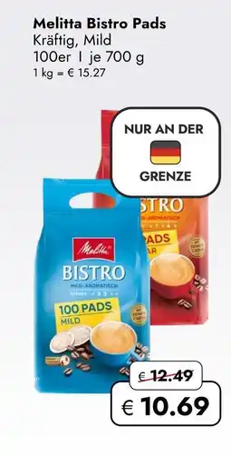 Travel Free Melitta bistro pads kräftig, mild Angebot
