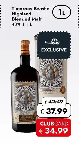 Travel Free Timorous beastie highland blended malt Angebot