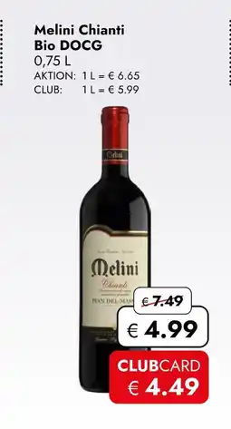 Travel Free Melini chianti bio docg Angebot
