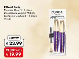 Travel Free L'oréal paris mascara duo nr. 1 black Angebot