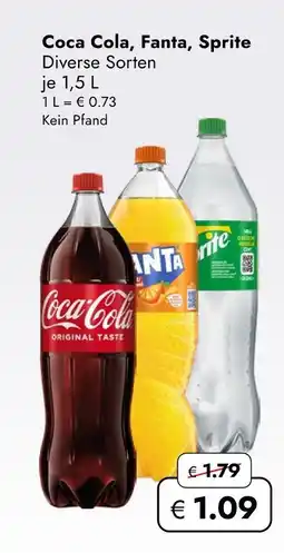 Travel Free Coca cola, fanta, sprite Angebot