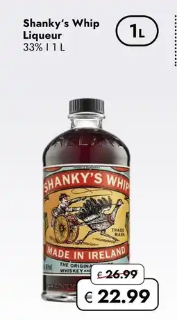 Travel Free Shanky's whip liqueur Angebot