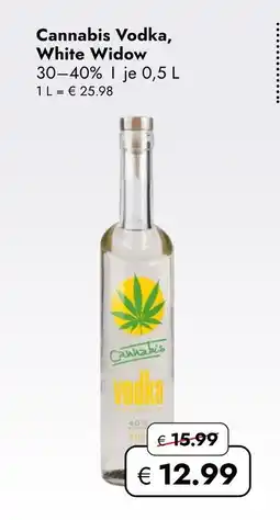 Travel Free Cannabis vodka, white widow Angebot