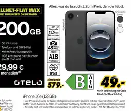 MEDIMAX Apple iphone 16e Angebot